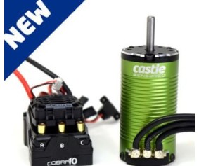 Castle Creations Cobra 10 6S Max, 25.2V Max, 8A PEAK BEC w/1415-2400KV 5mm Sensored Motor