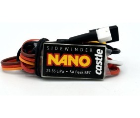 Castle Creations Sidewinder Nano Micro PnP ESC, 12.6V with XT30 and JST Plugs Castle Creations Sidewinder Nano Micro PnP ESC, 12.6V with XT30 and JST Plugs