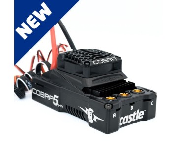 Castle Creations Cobra 5 HV, 12S, 50.4V ESC, 20A PEAK BEC