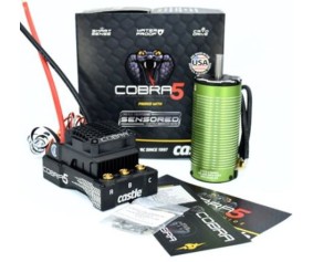 Castle Creations Cobra 5, 8S, 33.6V ESC, 20A PEAK BEC w/1721-1260KV Motor Combo