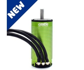Castle 1/8th scale Motor, 4-Pole Sensored Brushless 1721-2400KV.  Ideal for extreme speed and drag setups running up to 8S LiPo in 1/8 and 1/7 scale vehicles.