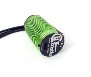 Castle Creations Motor, 4-Pole Sensored Brushless 1515-2200KV V2 12-Awg, 4mm Bullets
