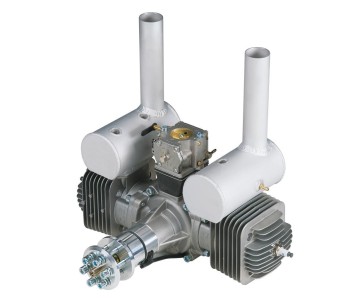DLE Engines DLE-170cc Twin Gas Engine w/Elec Ig & Muffs