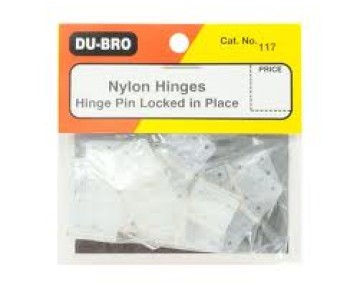 Du-Bro Nylon Hinge Standard Size (15/pkg)