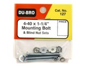Du-Bro Mounting Bolts & Blind Nuts 4-40 x 1-1/4