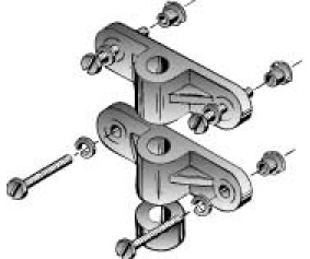 Du-Bro Nylon Gear Block Set (2/pkg) - 6 Pack