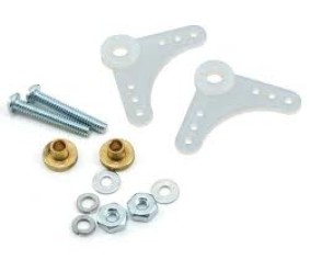 Du-Bro 90° Nylon Bellcrank Assembly (2/pkg) - 6 Pack