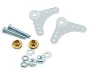 Du-Bro 90° Nylon Bellcrank Assembly (2/pkg) - 6 Pack