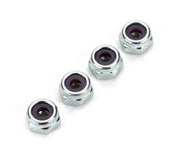 Du-Bro Nylon Insert Lock Nuts 4-40 (4/pkg) - 6 Pack