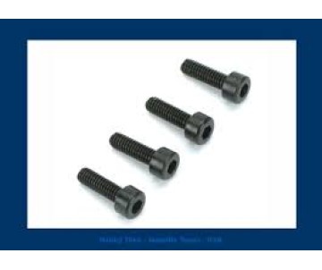 Du-Bro 2.5mm x 8 Socket Head Cap Screws (4/pkg)