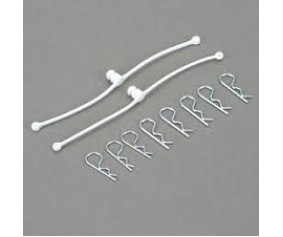 Du-Bro Body Klip Retainers (White) 2/pkg.