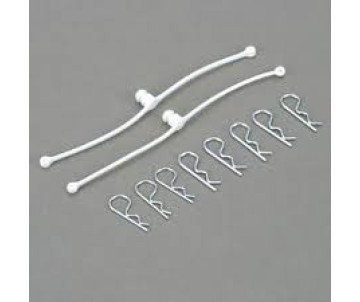 Du-Bro Body Klip Retainers (White) 2/pkg.