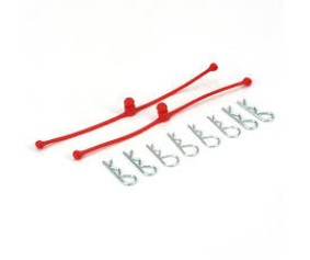 Du-Bro Body Klip Retainers (Red) 2/pkg.