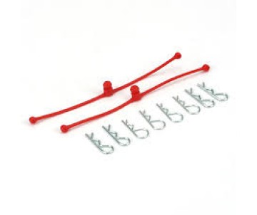 Du-Bro Body Klip Retainers (Red) 2/pkg.
