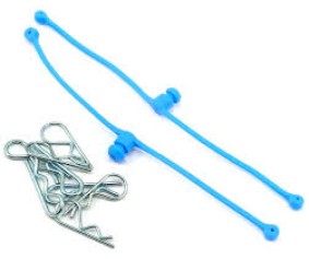 Du-Bro Body Klip Retainers (Blue) 2/pkg.