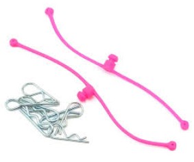Du-Bro Body Klip Retainers (Pink) 2/pkg.