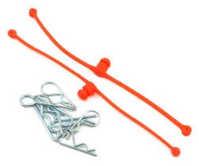 Du-Bro Body Klip Retainers (Orange) 2/pkg.