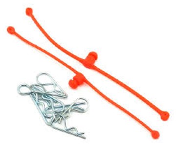 Du-Bro Body Klip Retainers (Orange) 2/pkg.