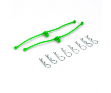 Du-Bro Body Klip Retainers (Lime Green) 2/pkg.