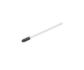 Du-Bro Antenna Tube w/ Cap (White) (1/pkg)