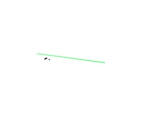 Du-Bro Antenna Tube w/ Cap (Neon Green) (1/pkg)