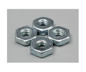 Du-Bro 2-56 Steel Hex Nuts (4/pkg)