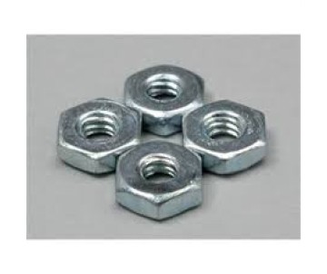 Du-Bro 2-56 Steel Hex Nuts (4/pkg)