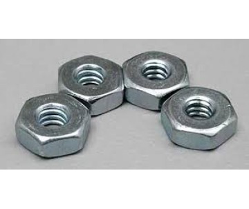 Du-Bro 4-40 Steel Hex Nuts (4/pkg)