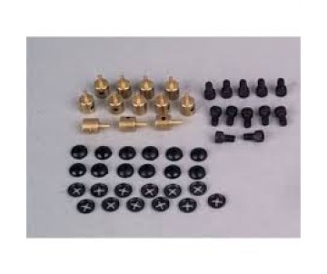 Du-Bro E-Z Connectors (W/Re-Usable Nylon Snap Ons) Bulk (12/pkg)