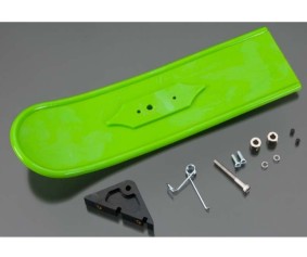 Du-Bro Snowbird Snow Skis MAIN (Lime Green)