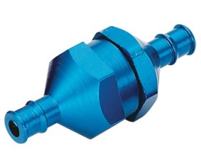 Du-Bro In Line Fuel Filter w/Plug (Blue) (1/pkg)