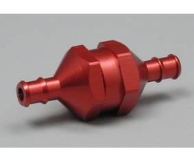 Du-Bro In Line Fuel Filter w/Plug (Red) (1/pkg)