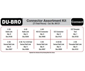 Du-Bro Connectors Assortment Kit (73 pcs set)
