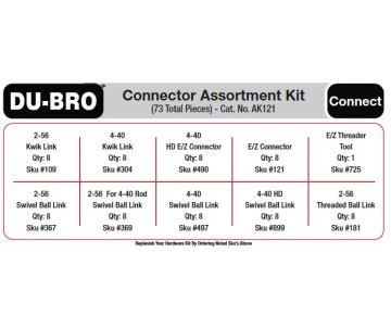 Du-Bro Connectors Assortment Kit (73 pcs set)