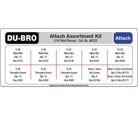 Du-Bro Attachments Assortment Kit (114 pcs set)