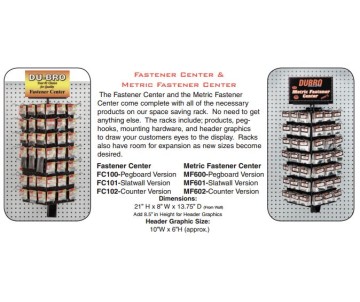 Du-Bro Fastener Center w/Merchandise (Slatwall)