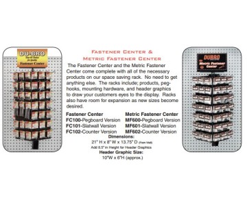 Du-Bro Metric Fastener Center w/ Merchandise (Slatwall)