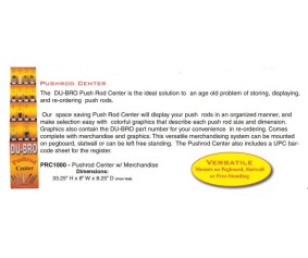 Du-Bro Pushrod Center with Merchandise