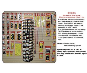 Du-Bro Dealer Starter Rack with Merchandise