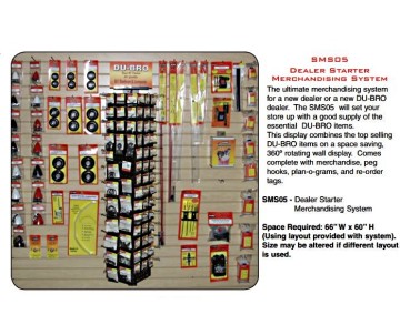 Du-Bro Dealer Starter Rack with Merchandise