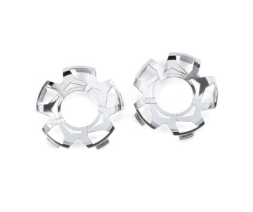 Duratrax Clp-Lck Whl Fce Mirror Chrm for Rpper 5.7 Whl (2)