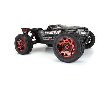 Duratrax Clip-Lck Whl Face Red Chrm for Ripper 5.7 Whl (2)