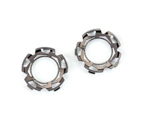 Duratrax Clip-Lck Whl Face Blk Chrm for Ripper 2.8 Whl (2)