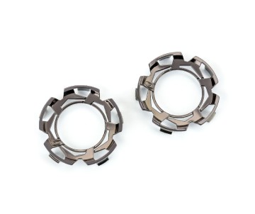 Duratrax Clip-Lck Whl Face Blk Chrm for Ripper 2.8 Whl (2)