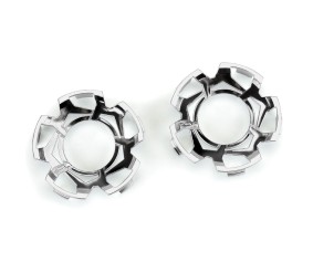 Duratrax Clip-Lock Wheel Face (Mirror Chrome) for Ripper 3.8