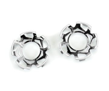 Duratrax Clip-Lock Wheel Face (Mirror Chrome) for Ripper 3.8