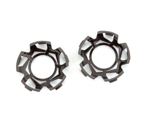 Duratrax Clip-Lock Wheel Face (Black Chrome) for Ripper 3.8