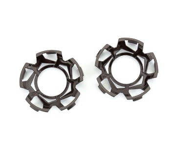 Duratrax Clip-Lock Wheel Face (Black Chrome) for Ripper 3.8