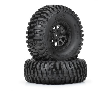 Duratrax 1/10 Fossil Trs Fr/Rr 1.9 MTD 12mm Blk Kodiak (2)