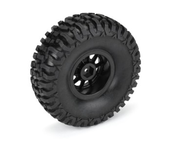 Duratrax 1/10 Fossil Trs Fr/Rr 1.9 MTD 12mm Blk Kodiak (2)